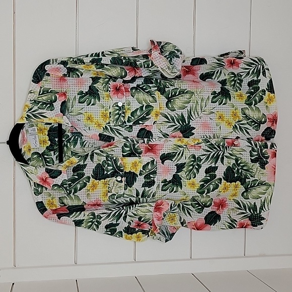 KIM ROGERS Woman 1X Hawaiian button down shirt - Picture 1 of 5